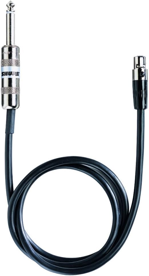 Shure BLX14R Rack-Mount Instrument Audio System H10 Band (542–572 MHz) – BLX4R Receiver, BLX1 Bodypack & 1/4" Guitar Cable, Up to 14 Hr Battery, 300 ft Range