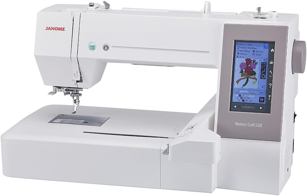 Janome Memory Craft 550E 14x7.9" Embroidery Machine