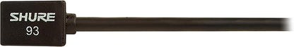 Shure WL93 Subminiature Condenser Lavalier Microphone - Black