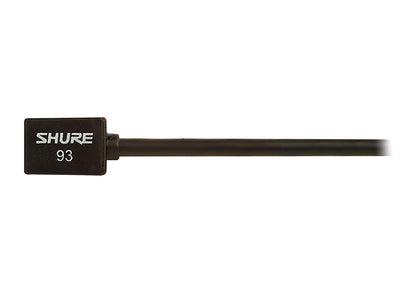 Shure WL93 Subminiature Condenser Lavalier Microphone - Black