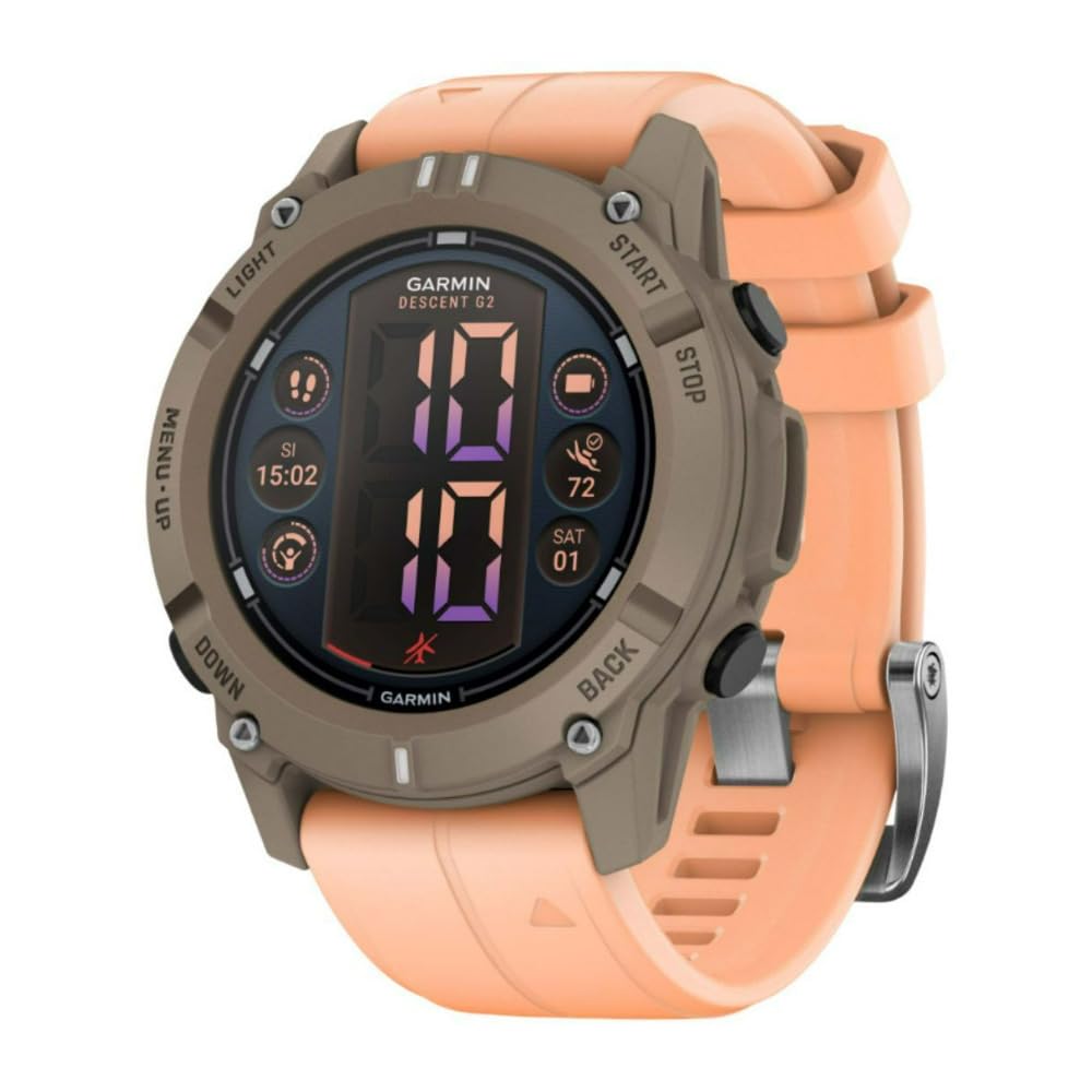 Garmin Descent™ G2, Watch-Style Dive Computer, 46mm, Black | AMOLED Display, Built for Diving, Multiple Dive Modes, Dive Log, Eco-Friendly Design, Advanced Training Features