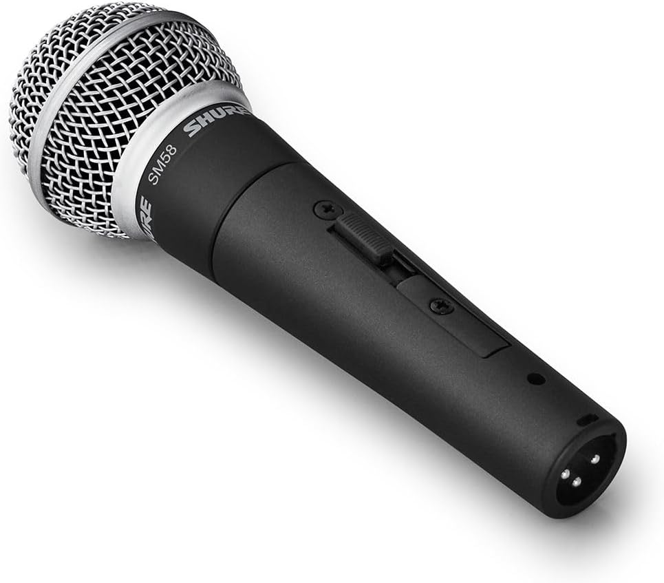 Shure SM58S Pro XLR Dynamic Vocal Microphone with On/Off Switch