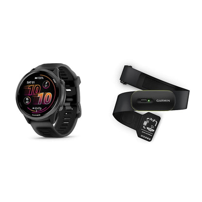 Garmin Forerunner® 570, 42mm, Aluminum, Bone/Mango | Smaller-Sized Advanced GPS Running & Triathlon Smartwatch, AMOLED Display, Training & Recovery Features