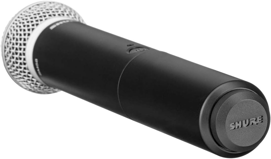 Shure BLX288/SM58 Dual-Channel Wireless Audio System H9 Band (512–542 MHz) – BLX88 Receiver, (2) BLX2 Transmitters with SM58 Dynamic Mic, Up to 14 Hr Battery, 300 ft Range