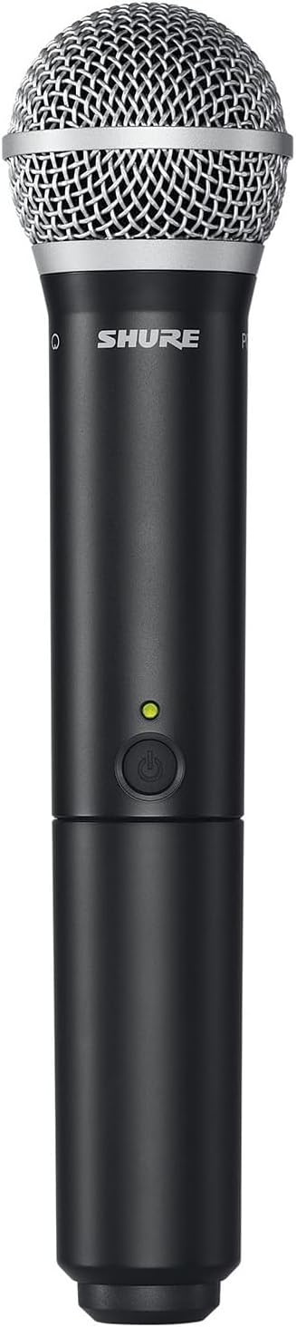 Shure BLX2/PG58 Handheld Wireless Transmitter H11 Band (572–596 MHz) – PG58 Cardioid Capsule, Up to 14 Hr Battery, 300 ft Range, Compatible with BLX Receivers