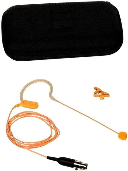 Shure MX153 Earset Headworn Microphone - Cocoa, Omnidirectional Mic, TQG / TA4F Connector Wireless Bodypack Transmitters (MX153C/O-TQG)