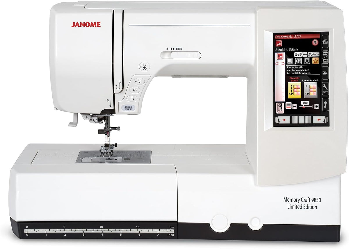 Janome Memory Craft 9850 Limited Edition Computerized Sewing and Embroidery Machine