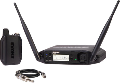 Shure GLXD14+ Dual Band Pro Digital Wireless System for Guitar and Bass - 12-Hour Battery Life, 100 ft Range | Includes 1/4" Jack Instrument Cable & Single Channel Receiver (GLXD14+-Z3)