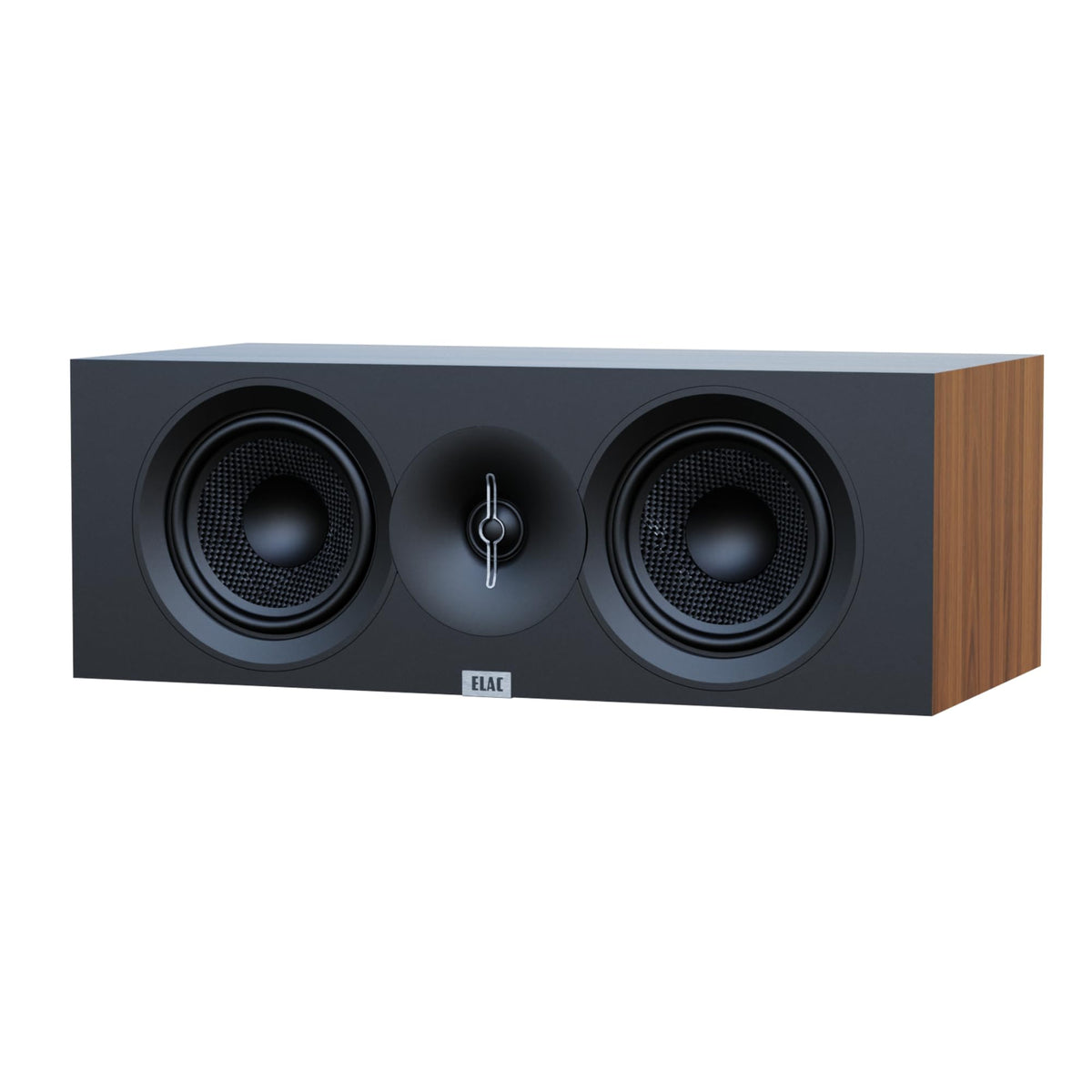 ELAC Debut 3.0 DC53-BK Center Channel Speaker, Black Ash - 1” Aluminum Dome Tweeter & Dual 5.25” Aramid Fiber Woofers - 2-Way Bass Reflex - 57Hz to 38KHz Response