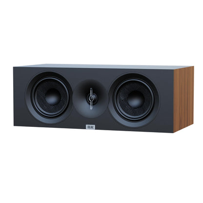 ELAC Debut 3.0 DC53-BK Center Channel Speaker, Black Ash - 1” Aluminum Dome Tweeter & Dual 5.25” Aramid Fiber Woofers - 2-Way Bass Reflex - 57Hz to 38KHz Response