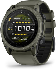 Garmin tactix® 8 – 51mm Cerakote, Premium Tactical GPS Smartwatch, AMOLED Display, Applied Ballistics® Solver, Olive Drab Premium Cerakote Coating