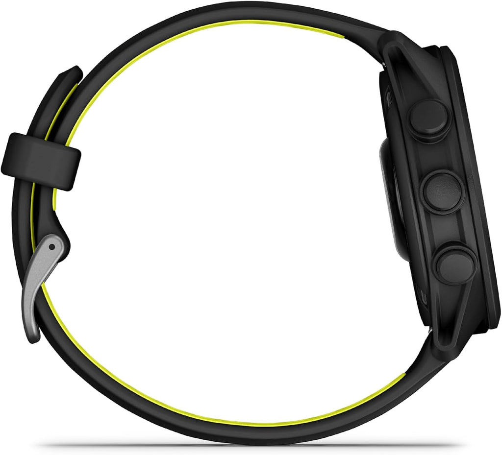 Garmin Forerunner® 170 Music, 43mm, Black/Amp Yellow | GPS Running Smartwatch, Music On Your Wrist, Pace & Distance, Daily Suggested Workouts, Garmin Coach, Adaptive Training Plans