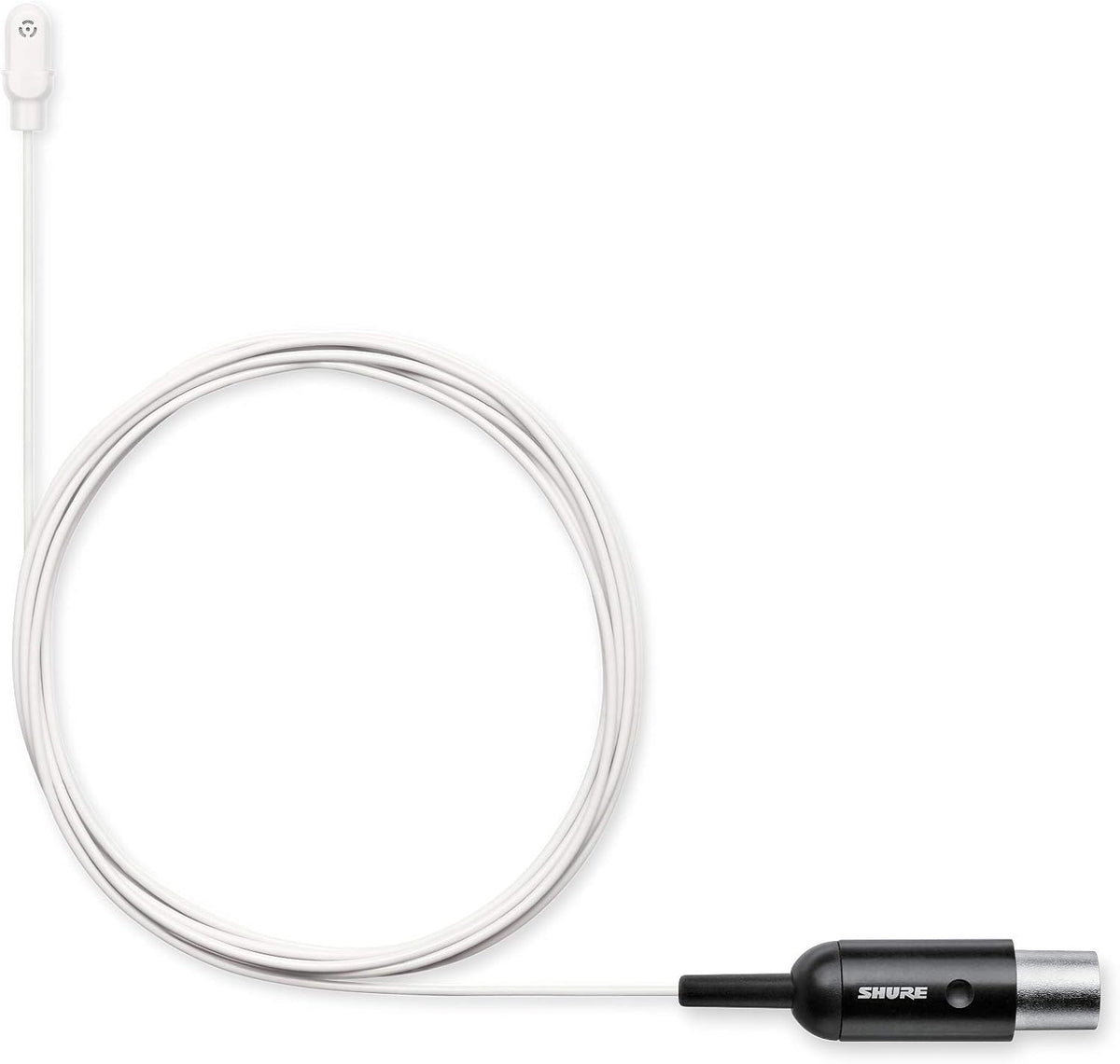 Shure DuraPlex Omnidirectional Lavalier Mic, LEMO Connector, White (DL4W/O-LM3-A)