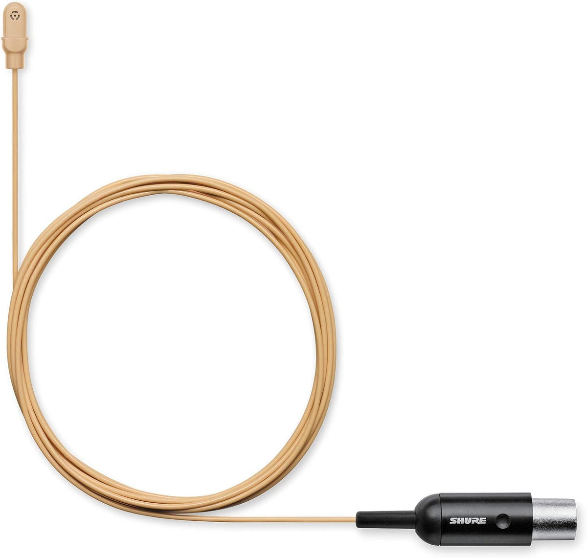 Shure DuraPlex Omnidirectional Lavalier Mic, LEMO Connector, Tan (DL4T/O-LM3-A)