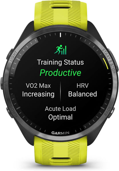 Garmin Forerunner® 965, Running Smartwatch, 47mm, Amp Yellow/Black | Maps, Advanced Training Metrics & Recovery Insights, Maps, Music On Your Wrist, Garmin Coach, Daily Suggested Workouts