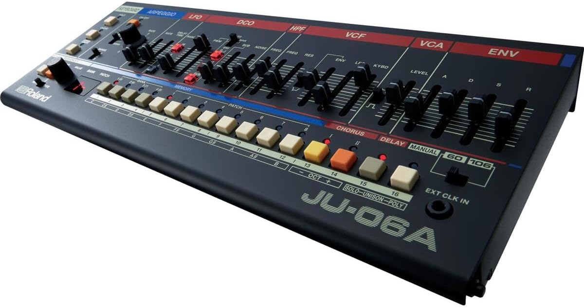 Roland JU-06A Keyboard Synthesizer Sound Module with 8 Patches + 8 Banks