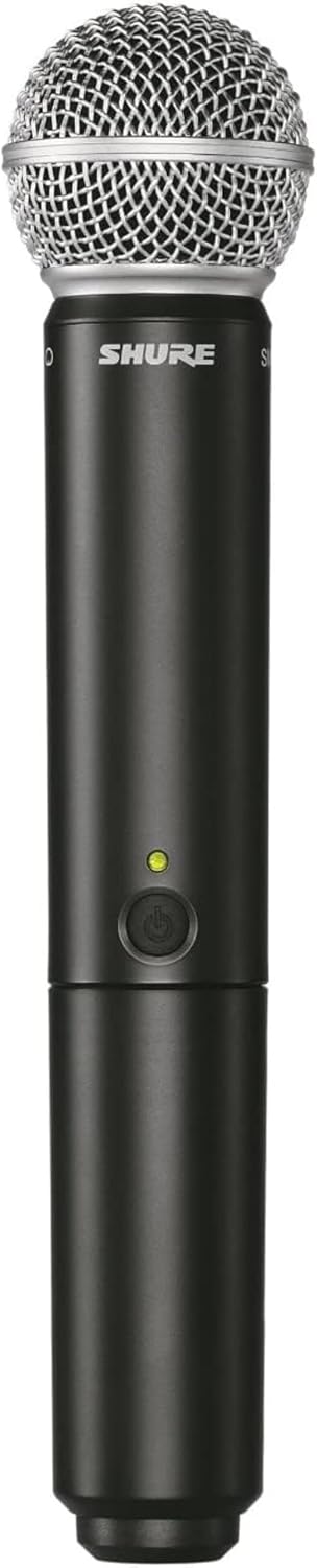 Shure BLX2/SM58 Handheld Wireless Transmitter H9 Band (512–542 MHz) – SM58 Cardioid Dynamic Capsule, Up to 14 Hr Battery, 300 ft Range, Compatible with BLX Receivers