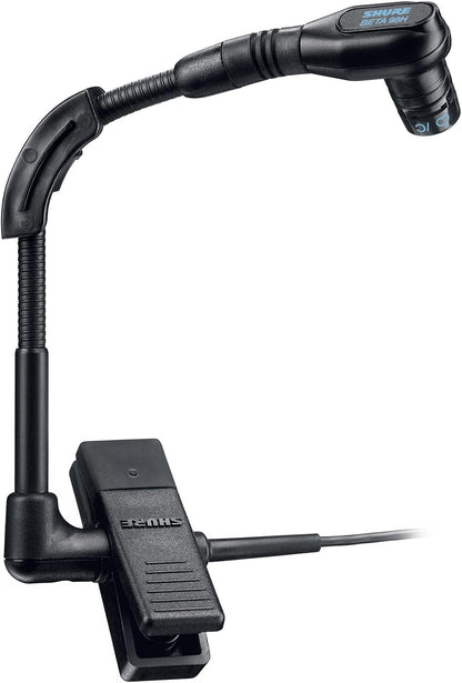 Shure BLX14/B98 Instrument Audio System H11 Band (572–596 MHz) – BLX4 Receiver, BLX1 Bodypack & BETA 98H/C Clip-On Mic for Brass, Woodwinds & Percussion, Up to 14 Hr Battery, 300 ft Range