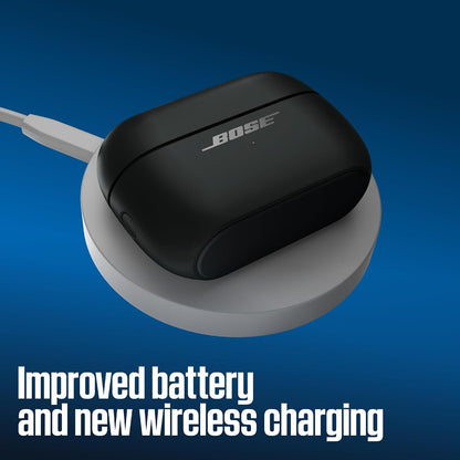 Bose Ultra Open Earbuds (2nd Gen) - Open-Ear, Clip-On, Wireless Earbuds, Bluetooth, Immersive Audio, Wireless Charging, Up to 28 Hrs of Audio, Ideal for Traveling, School, and Office, Black