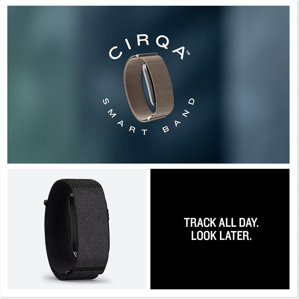 Garmin CIRQA™ Smart Band, No Subscription, L-XL Black | Screenless Health & Fitness Tracker, No Subscription Required, Automatically Detects a Variety of Activities