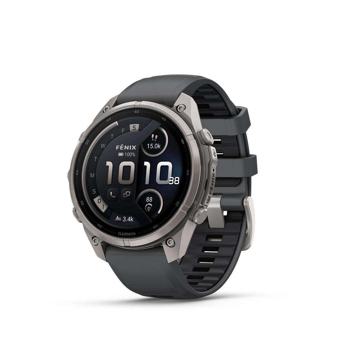 Garmin fēnix® 9 Pro, inReach®, Titanium, 47mm, Autumn Orange/Spark Orange