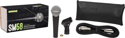 Shure SM58 Pro Dynamic Vocal Microphone with 25-ft XLR Cable