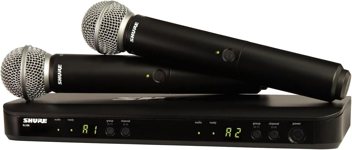 Shure BLX288/SM58 Dual Wireless Vocal System - H10 Band