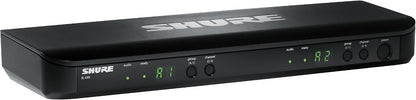 Shure BLX1288/MX153 Dual-Channel Wireless Performance System, J11 Band (596–620 MHz) – BLX88 Receiver, SM58 Handheld & MX153 Earset – Up to 14 Hr Battery, 300 ft Range