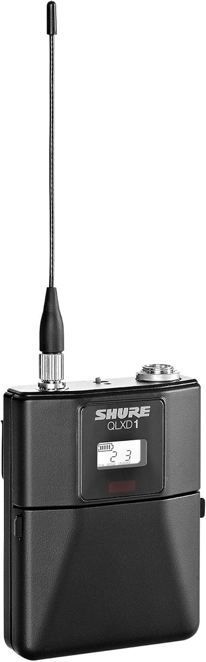 Shure QLXD1 Bodypack Transmitter for QLX-D Digital Wireless Systems, Receiver Sold Separately, H50 Band