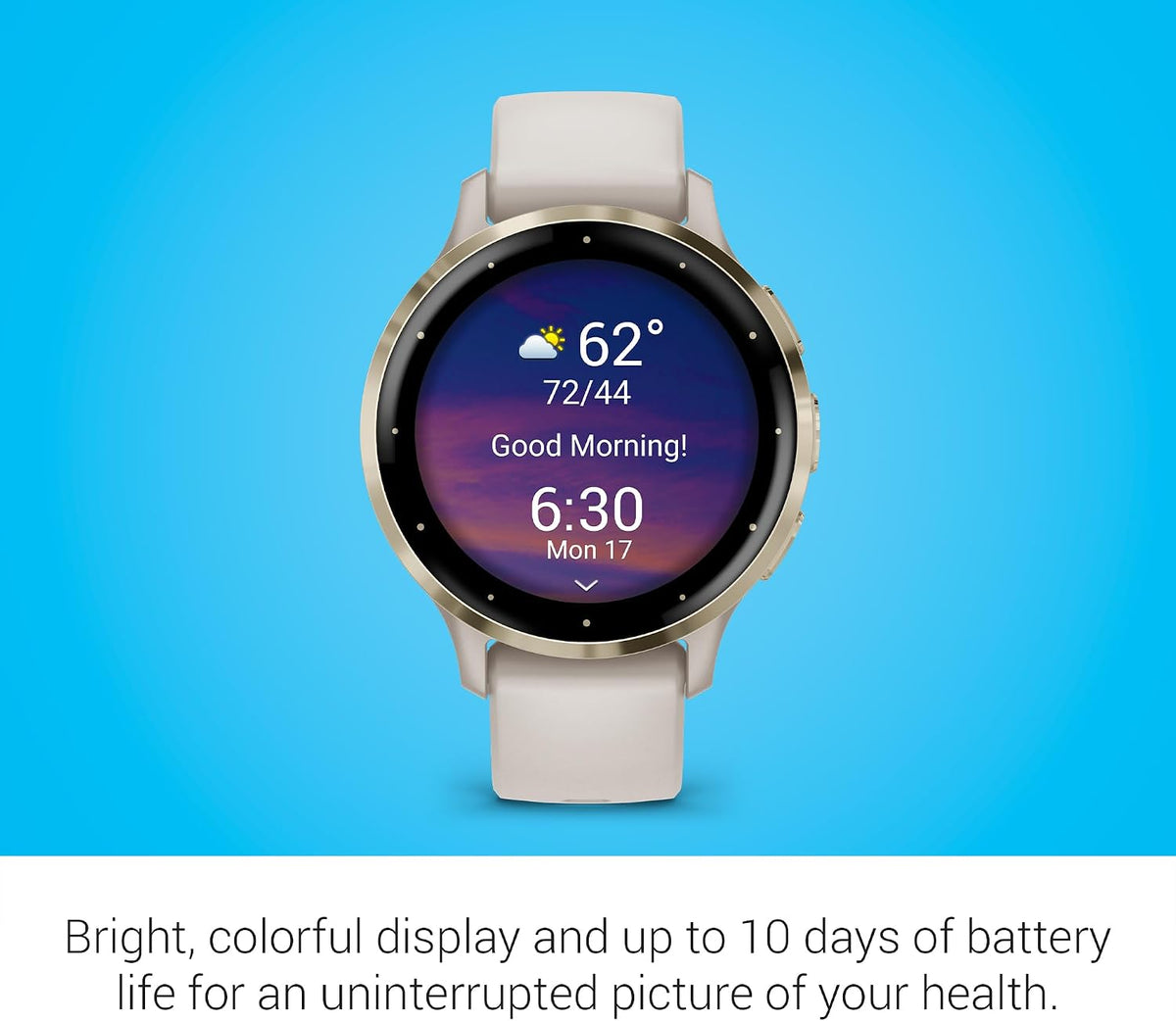 Garmin Venu® 3S, Premium Fitness Smartwatch, 41mm, Ivory