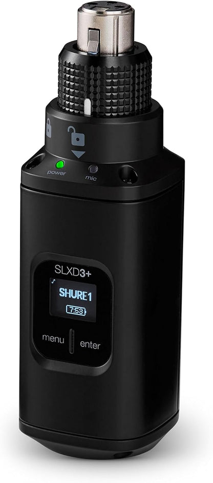 Shure SLXD3+ Plug-On Wireless XLR Transmitter