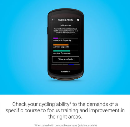 Garmin Edge® 1040 Solar, GPS Bike Computer with Solar Charging Capability