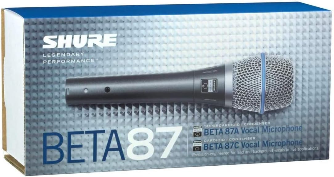 Shure BETA 87A Condenser Vocal Microphone with Pop Filter