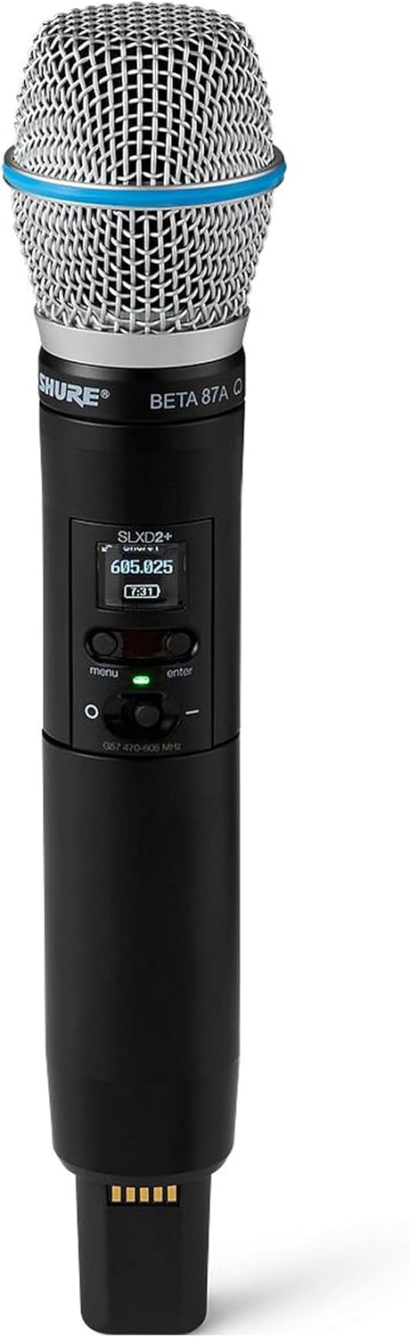 Shure SLXD2+ Handheld Transmitter with Beta87A Capsule