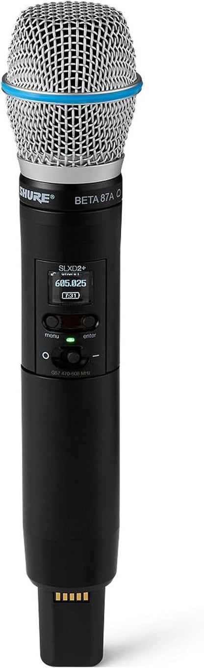 Shure SLXD2+ Handheld Transmitter with Beta87A Capsule