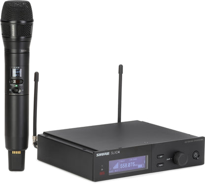 Shure SLXD2/N8CB Handheld Transmitter with Nexadyne 8/C Black Cardioid Vocal Mic Capsule - for use with SLX-D Digital Wireless Microphone Systems, Receiver Sold Separately | H55 Band (SLXD2/N8CB=-H55)
