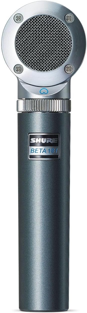 Shure BETA 181/KIT Ultra-Compact Small-Diaphragm Side-Address Versatile Condenser Microphone for Instruments with 4X Polar Pattern Capsules - Cardiod, Supercardioid, Omnidirectional and Bidirectional