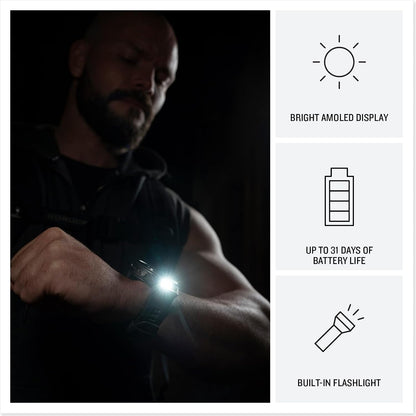 Garmin fēnix® 9 Pro, inReach®, Titanium, 51mm, Graphite/Black
