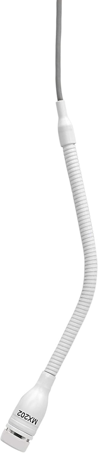 Shure MX202W-A/S Supercardioid Overhead Microphone, White
