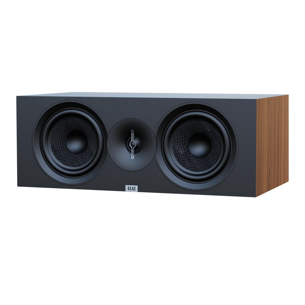 ELAC Debut 3.0 DC53-BK Center Channel Speaker, Black Ash - 1” Aluminum Dome Tweeter & Dual 5.25” Aramid Fiber Woofers - 2-Way Bass Reflex - 57Hz to 38KHz Response