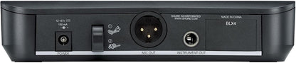 Shure BLX14/CVL Lavalier Audio System H11 Band (572–596 MHz) – BLX4 Receiver, BLX1 Bodypack & CVL Clip-On Lavalier Mic, Up to 14 Hr Battery, 300 ft Range