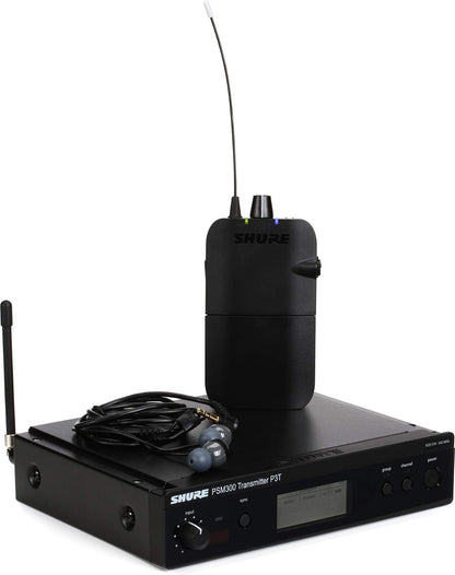 Shure PSM300 P3TR112GR Wireless in-Ear Personal Monitoring System with SE112 Earphones - H20 Band