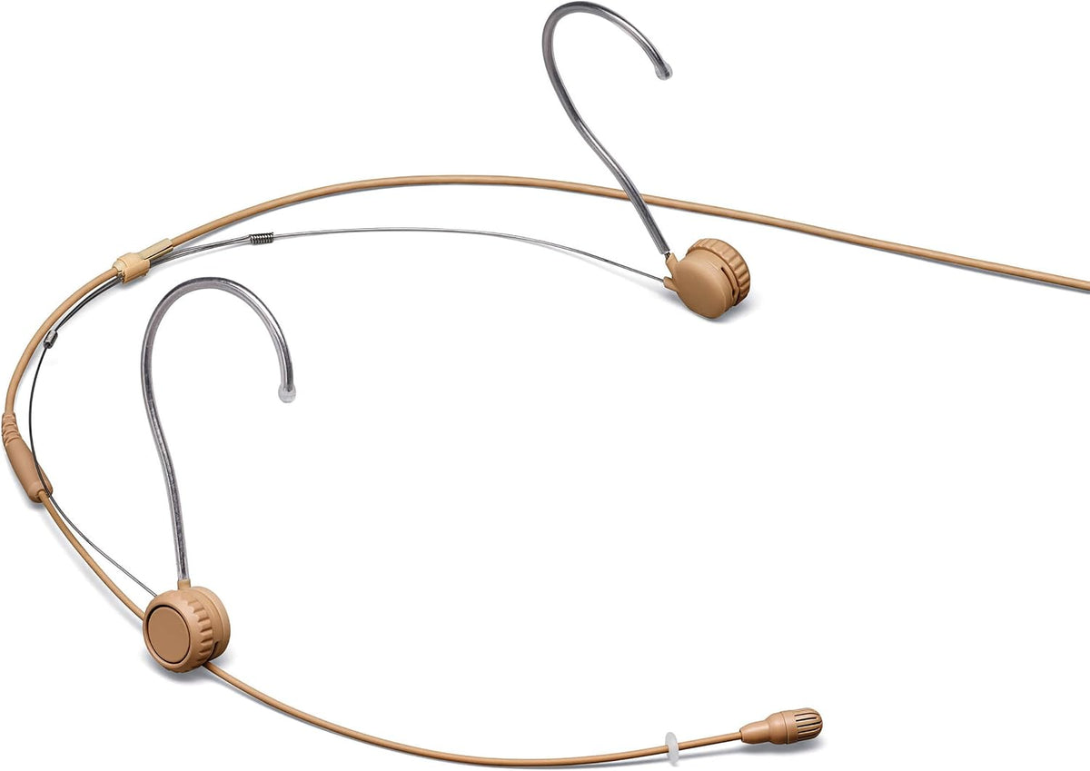 Shure TwinPlex TH53T/O-MTQG Omnidirectional Headset Microphone with TA4F Connector - Tan