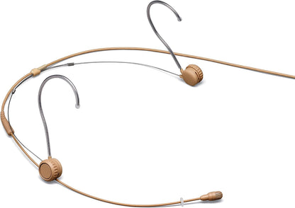 Shure TwinPlex TH53T/O-MTQG Omnidirectional Headset Microphone with TA4F Connector - Tan