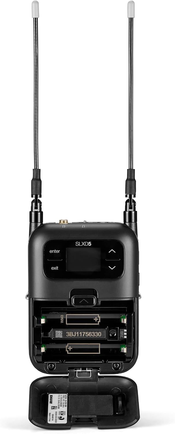 Shure SLXD15/85 Wireless Bodypack System with WL 185 Lavalier Microphone - H55 Band