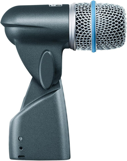 Shure BETA 56A Snare and Tom Microphone - Supercardioid Swivel-Mount Dynamic Drum Mic for Close Miking, Equipped with Shock Mount for Sound Isolation, Dynamic Locking Stand Adapter, Steel Mesh Grille