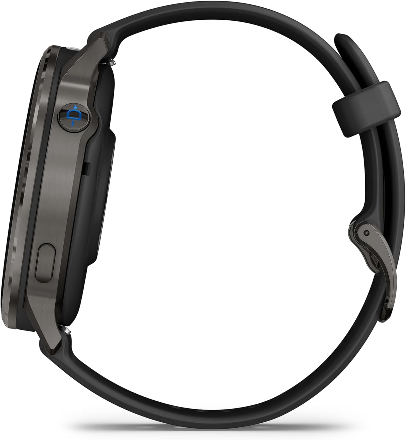 Garmin D2™ Air X15, Versatile Aviator Smartwatch with GPS, LED Flashlight, Health and Fitness Features, Aviation Weather, Built-in Microphone/Speaker, Slate with Black Silicone Band