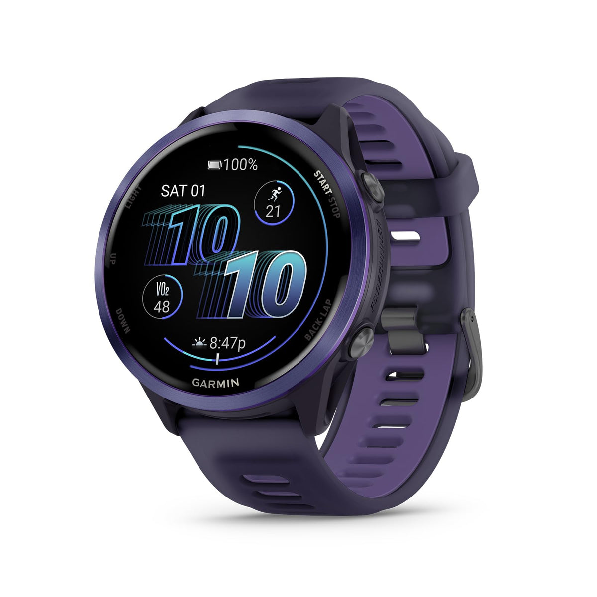 Garmin Forerunner® 570, 47mm, Aluminum, Black | Advanced GPS Running & Triathlon Smartwatch, AMOLED Display, Training & Recovery Features