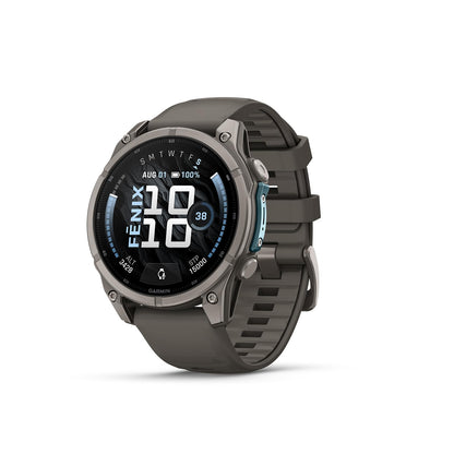 Garmin fēnix® 9, DLC Titanium, 51mm, Carbon Gray/Black