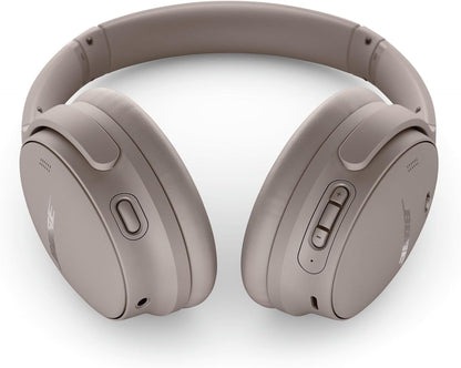 Bose QuietComfort Headphones - Wireless Bluetooth Headphones, Active Over Ear Noise Cancelling and Mic, USB-C Charging, Deep Bass, Up to 24 Hours of Playtime, Sandstone